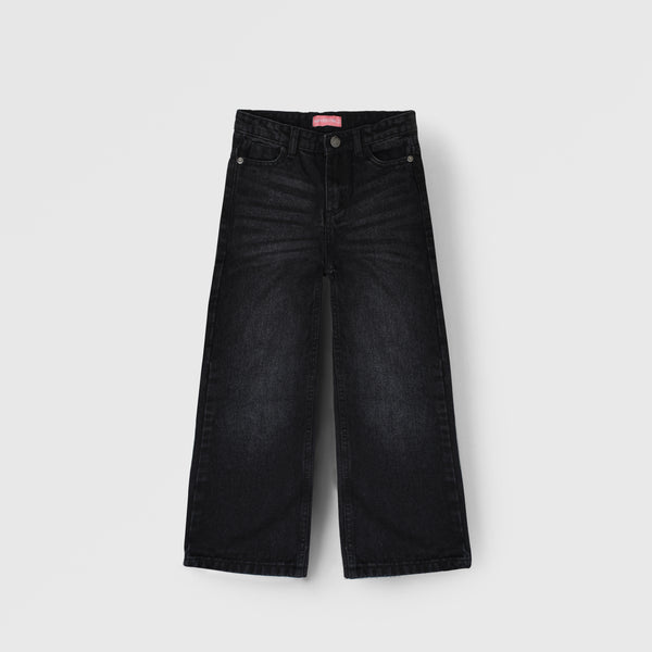 Wide-Leg Jeans In Black
